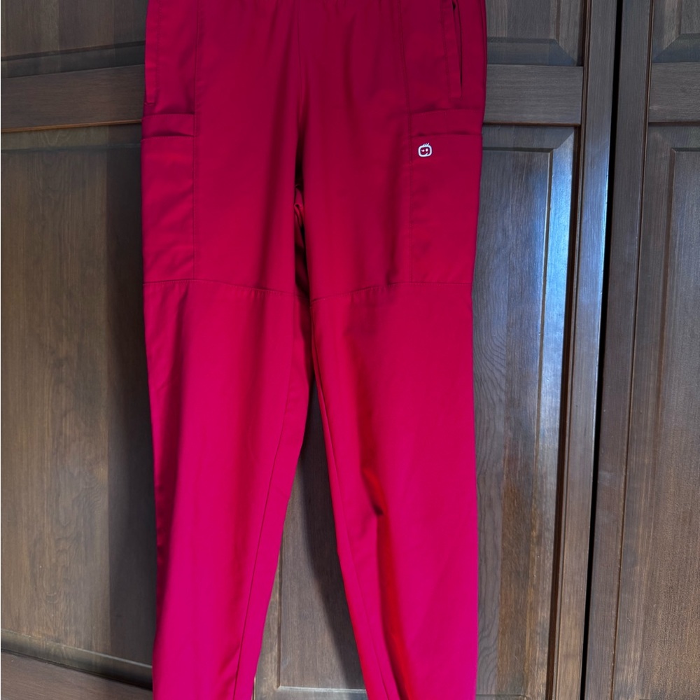 WonderWink Women's Track Pants in Red
